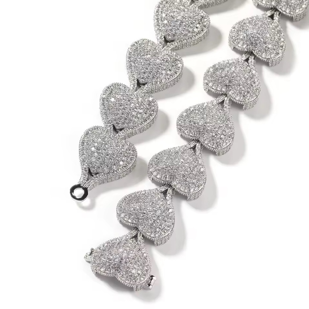 Silver Heart Necklace 16inch - Picture 3 of 7